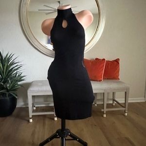 Bebe black lace and knit dress MEDIUM  NWOT